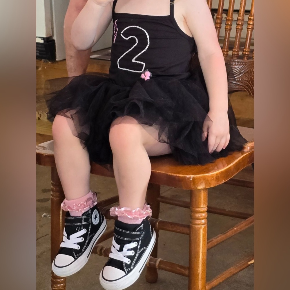Hand Stitched Black Toddler TuTu